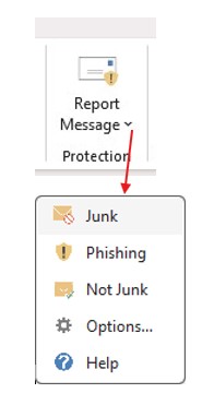 Report Message Option