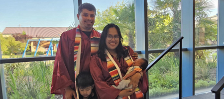 College & Career Pathways Graduates with child and newborn