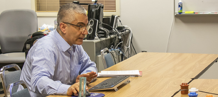 RTC student engaged in virtual classroom