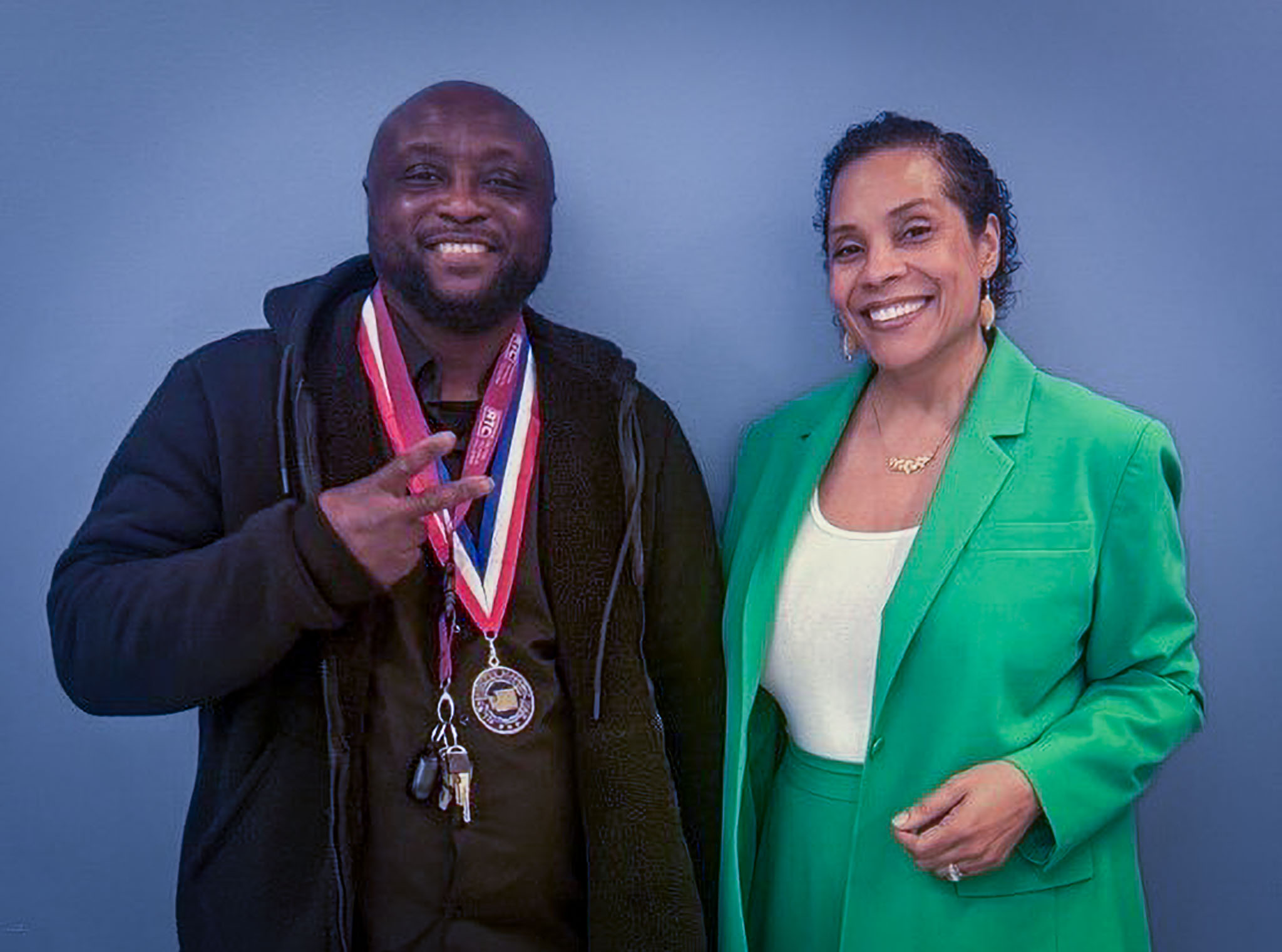 Allen Isaac and Dr. Yoshiko Hardent smiling