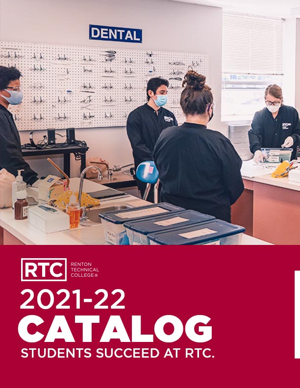 2021-22 RTC Catalog; dental students preparing food 