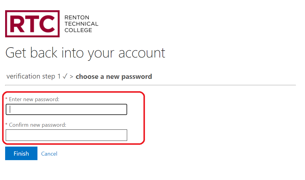 Get back into your account 