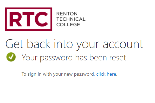 Get back into your account