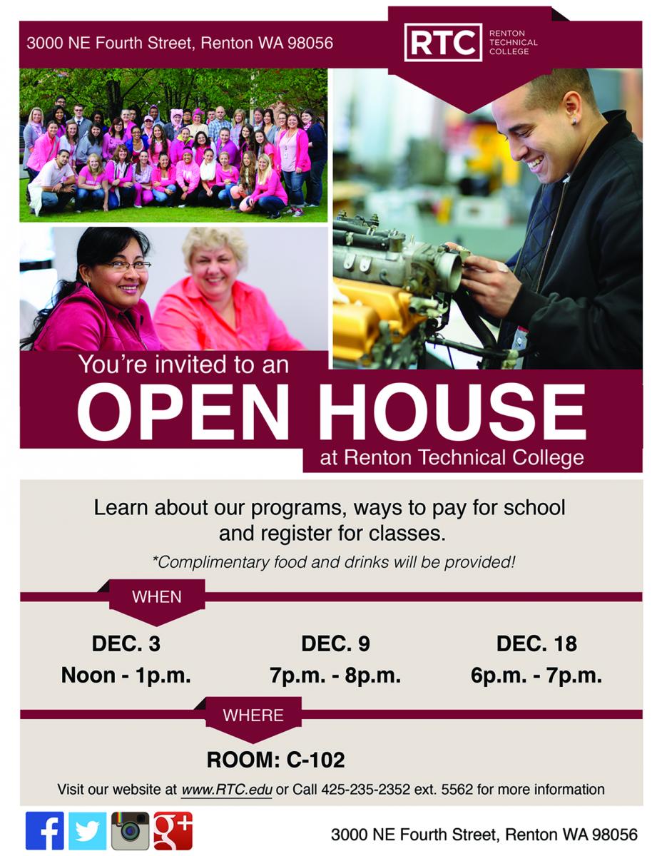 Winter 2014 Open Houses Winter 2014 Open Houses