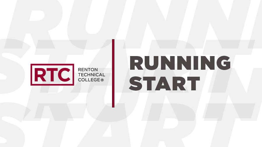 Text in photo says Running Start, CCP logo to the left